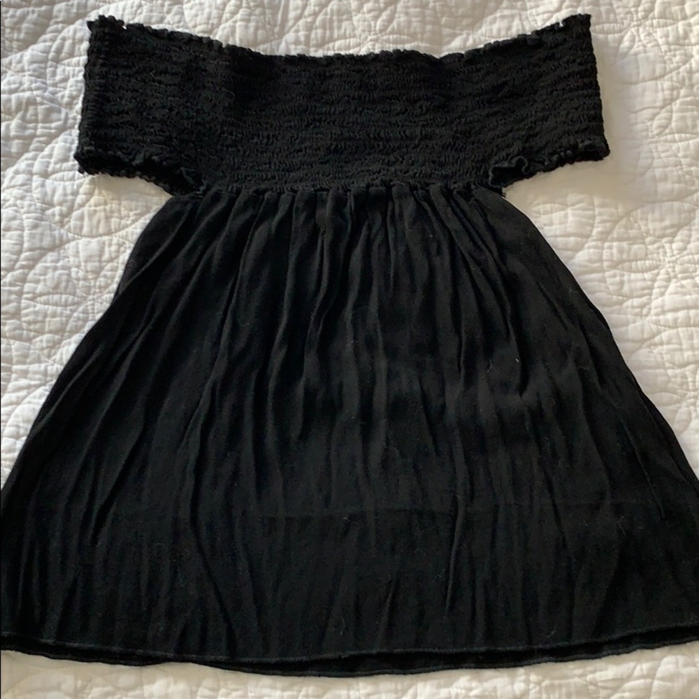Brandy Melville Black Off the Shoulder Top